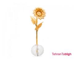 شاخه گل روکش طلا